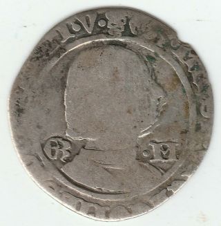 1466 - 1476ad Italy Milan Galeazzo Maria Sforza Grosso Da 4 Soldi Silver Very Rare