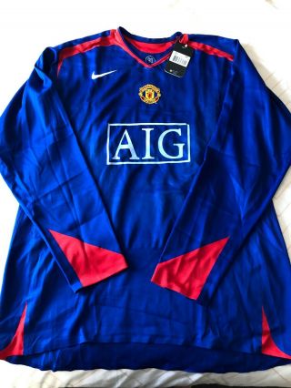 Rare Manchester United Player Issue 2006/07 Away Shirt - Xxl - Bnwt - L/s