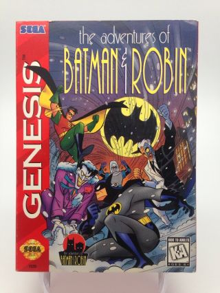 Rare Adventures Of Batman And Robin Complete Sega Genesis Cib
