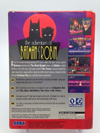 Rare Adventures Of Batman And Robin Complete SEGA Genesis CIB 2