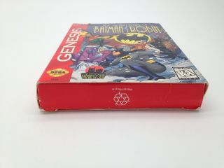Rare Adventures Of Batman And Robin Complete SEGA Genesis CIB 5