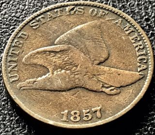 1857 Flying Eagle Cent 1c One Cent Better Grade Rare 17980