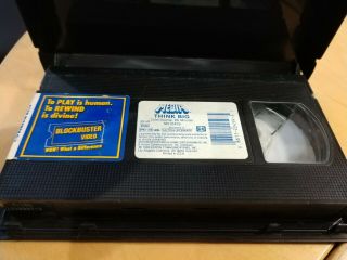 Blockbuster Video VHS - Think Big - Comedy Rare 3