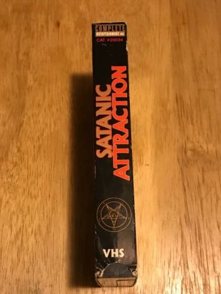 Satanic Attraction VHS Extremely Rare Horror Gore Brazilian Occult Slasher HTF 4