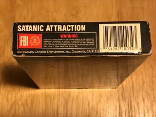 Satanic Attraction VHS Extremely Rare Horror Gore Brazilian Occult Slasher HTF 5