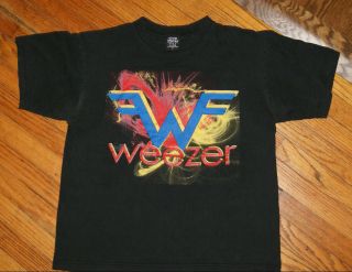 Rare Weezer Small Concert T - Shirt Tour 2008 Angels & Airwaves Tokyo Police Club