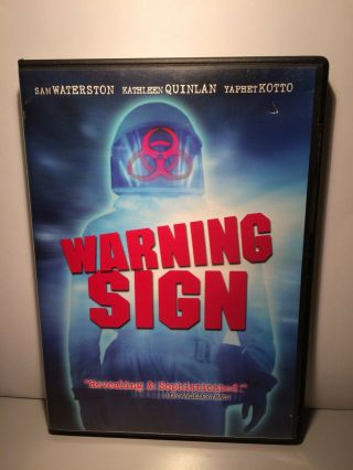 Warning Sign (dvd,  2006) Sam Waterston Anchor Bay Horror Rare Kathleen Quinlan
