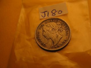 Canada 1898 Rare Ten Cent Silver Coin Idj180.
