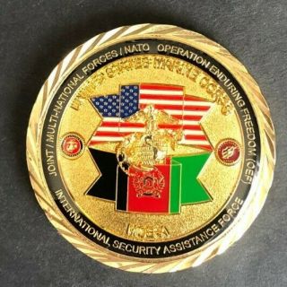 Authentic Rare Us Marine Corps Control Element Afghanistan Challenge Coin.
