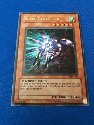 Yugioh Spell Canceller Mfc - 020 Ultra Rare Unlimited Edition Extremely Light Play