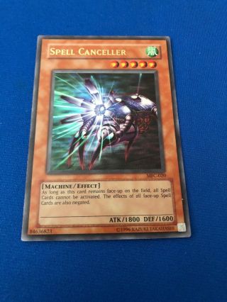 YuGiOh Spell Canceller MFC - 020 Ultra Rare Unlimited Edition Extremely Light Play 3
