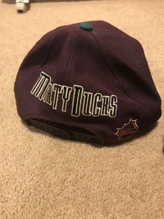 Vintage 90s Anaheim Mighty Ducks NFL Snapback Logo Hat Cap,  RARE 3