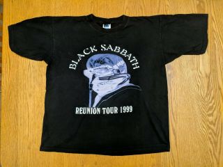 Black Sabbath Vintage 1999 Reunion Tour T - Shirt Adult Xl Purple Rare Gas Mask