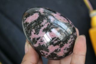 578g Rare Natural Red Tourmaline Crystal Polishing Eggs Healing A54