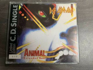Rare Def Leppard - Animal (extended Version) Cd Single 4 Track Ltd Number Lepcd1