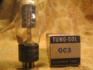 Rare Vingage Single Tung - Sol Oc3 0c3 Vacuum Tube Nos Nib Old Stock