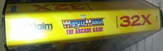 WWF WrestleMania: The Arcade Game RARE (Sega 32X 1995) Cart,  Case w/Hang Tag 4