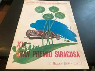 Italian Formula One - - Grand Prix 1966 - - Programme - - - 1st May - - 1966 - - - Rare