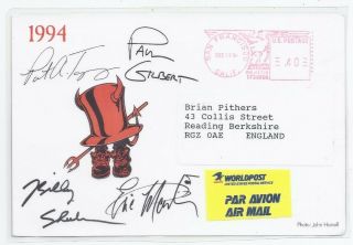 MR.  BIG FAN CLUB CHRISTMAS CARD 1994 RARE 2