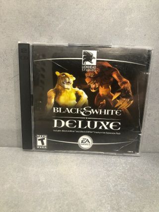 Black & White Deluxe Ea Pc Game Rare For Xp And Others