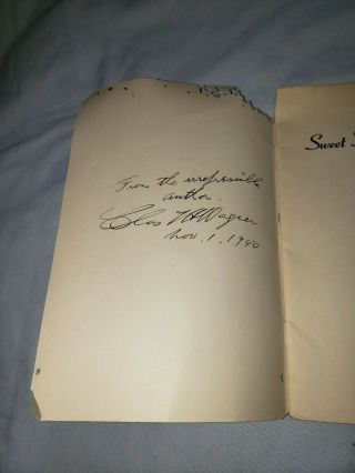 Rare: Charles L.  H.  Wagner Signature - 1940 Signed Booklet,  Sweet Freedom 