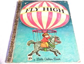 Rare Old Vintage Little Golden Book Fly High (a) First Edition 1971