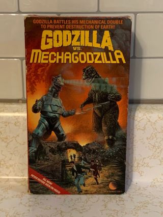 Rare Oop Godzilla Vs.  Mechagodzilla Vhs Film 1974 Kaiju King Caesar Anguirus