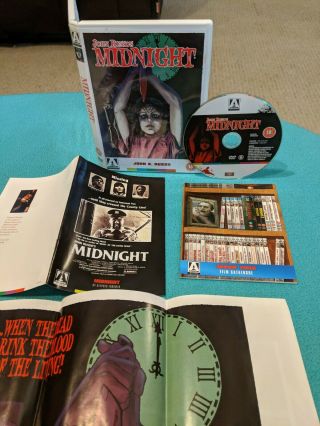 Midnight (dvd) Arrow Rare Oop Horror Disc Flawless Poster Region B
