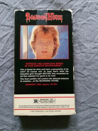 Boarding House VHS Paragon 1983 slip Housegeist rare SOV not big box 2