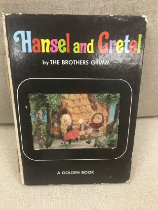 Rare 1968 Hansel And Gretel: The Brothers Grimm Golden Book Shiba 3 - D Hologram
