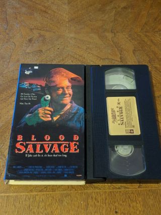 Blood Salvage Vhs Magnum Entertainment Horror Rare Oop