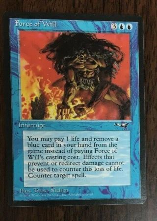 Force Of Will Alliances Magic The Gathering Rare Interrupt