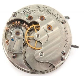 Rare Only 31,  000 Made / 1892 Elgin 6s 15j Pocket Watch Movement.