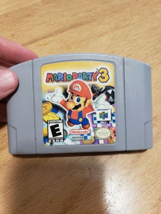 Mario Party 3 N64 Authentic Cart Only Rare Geat
