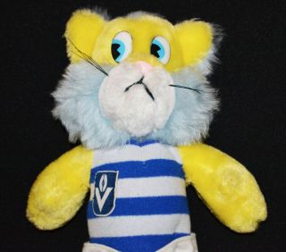 Geelong Cats VFL Plush Mascot 80 ' s Rare Find 33cm 2