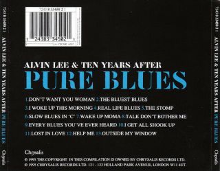 Alvin Lee & Ten Years After ‎– Pure Blues RARE CD 2