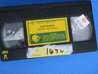 SURVIVANCE (JUST BEFORE DAWN) VHS G MEGA RARE FRENCH NTSC HORROR SLASHER 3