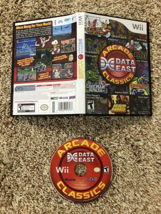 Data East Arcade Classics - Wii,  Nintendo Wii U,  Rare