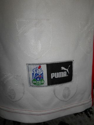 RARE 1990s AFL Polyester Sydney Swans Puma Sleeveless Football Guernsey Jersey M 3