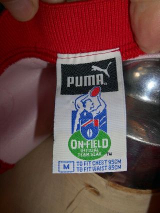 RARE 1990s AFL Polyester Sydney Swans Puma Sleeveless Football Guernsey Jersey M 5