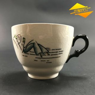 Rare Vintage Clarice Cliff Cruiseware Cup Newport Pottery Made In England