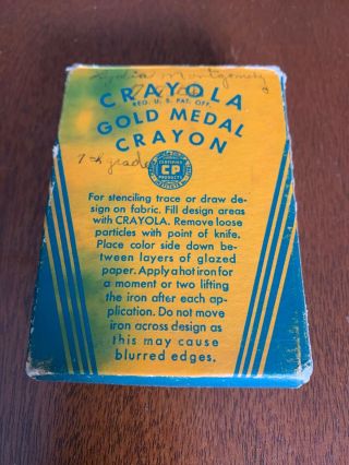 Rare Vintage CRAYOLA Crayons Flesh Color 1940’s 24 Ct.  BINNEY & SMITH No.  242 5