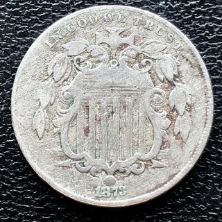 1873 Shield Nickel 5c Rare Better Grade 19907