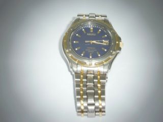 Seiko Blue Titanium Sapphire Crystal Rare Vintage Watch 7N42 - 8140 A4 Wristwatch 3