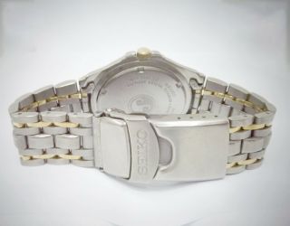 Seiko Blue Titanium Sapphire Crystal Rare Vintage Watch 7N42 - 8140 A4 Wristwatch 5