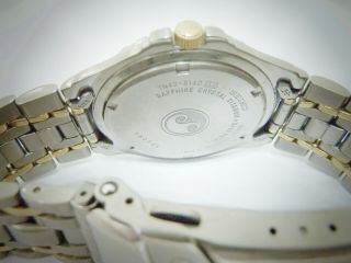Seiko Blue Titanium Sapphire Crystal Rare Vintage Watch 7N42 - 8140 A4 Wristwatch 6