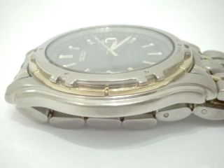 Seiko Blue Titanium Sapphire Crystal Rare Vintage Watch 7N42 - 8140 A4 Wristwatch 8