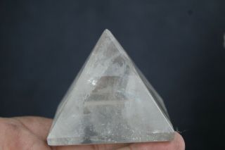 Top 197g Rare Natural Transparent Clear Quartz Crystal Pyramid Healing