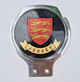 Vintage Jersey Grille Badge By Renamel - - Classic Car / Motorcycle - Rare