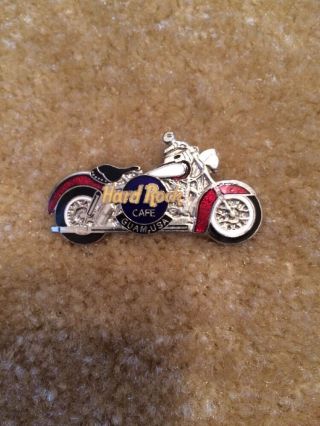 Hard Rock Cafe Guam Usa Motorcycle Pin Rare Vintage